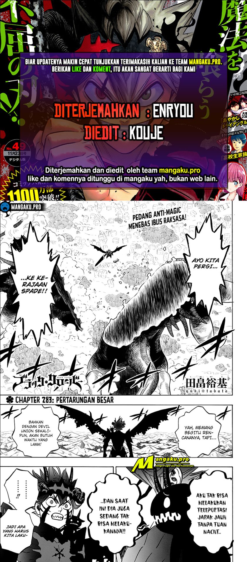 Dilarang COPAS - situs resmi www.mangacanblog.com - Komik black clover 283.2 - chapter 283.2 284.2 Indonesia black clover 283.2 - chapter 283.2 Terbaru 0|Baca Manga Komik Indonesia|Mangacan
